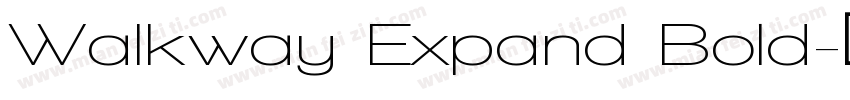 Walkway Expand Bold字体转换